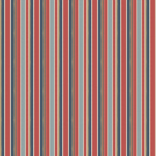 Shop English Stripes Geometric Roll Wallpaper In Red & blue By Lifencolors