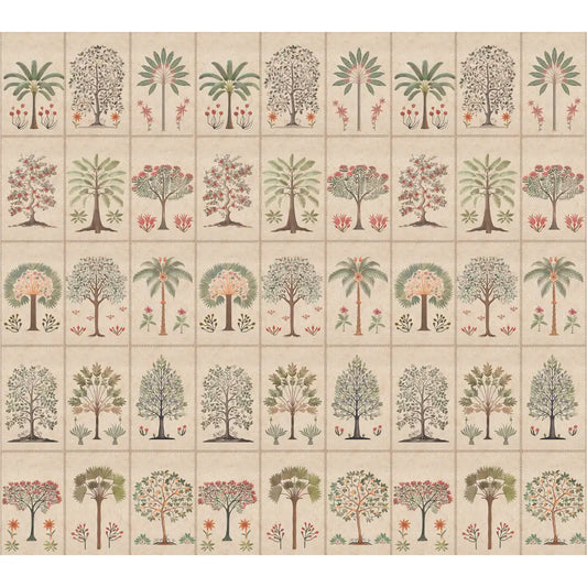 Botanical Bliss wallpaper Customised for walls Biege Buy Now