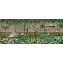 Garden of Grace, a Luxury Oriental Garden Style Wallpaper 