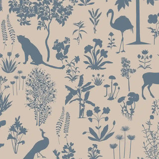Shop Flora n fauna Tropical Blue & Beige By Lifencolors