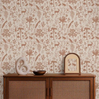 Flora n fauna Tropical Orange & Beige