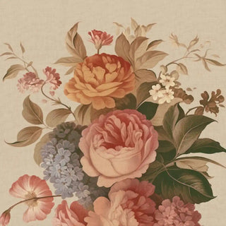 Florid Floral Roll Wallpaper In Sepia Buy Now