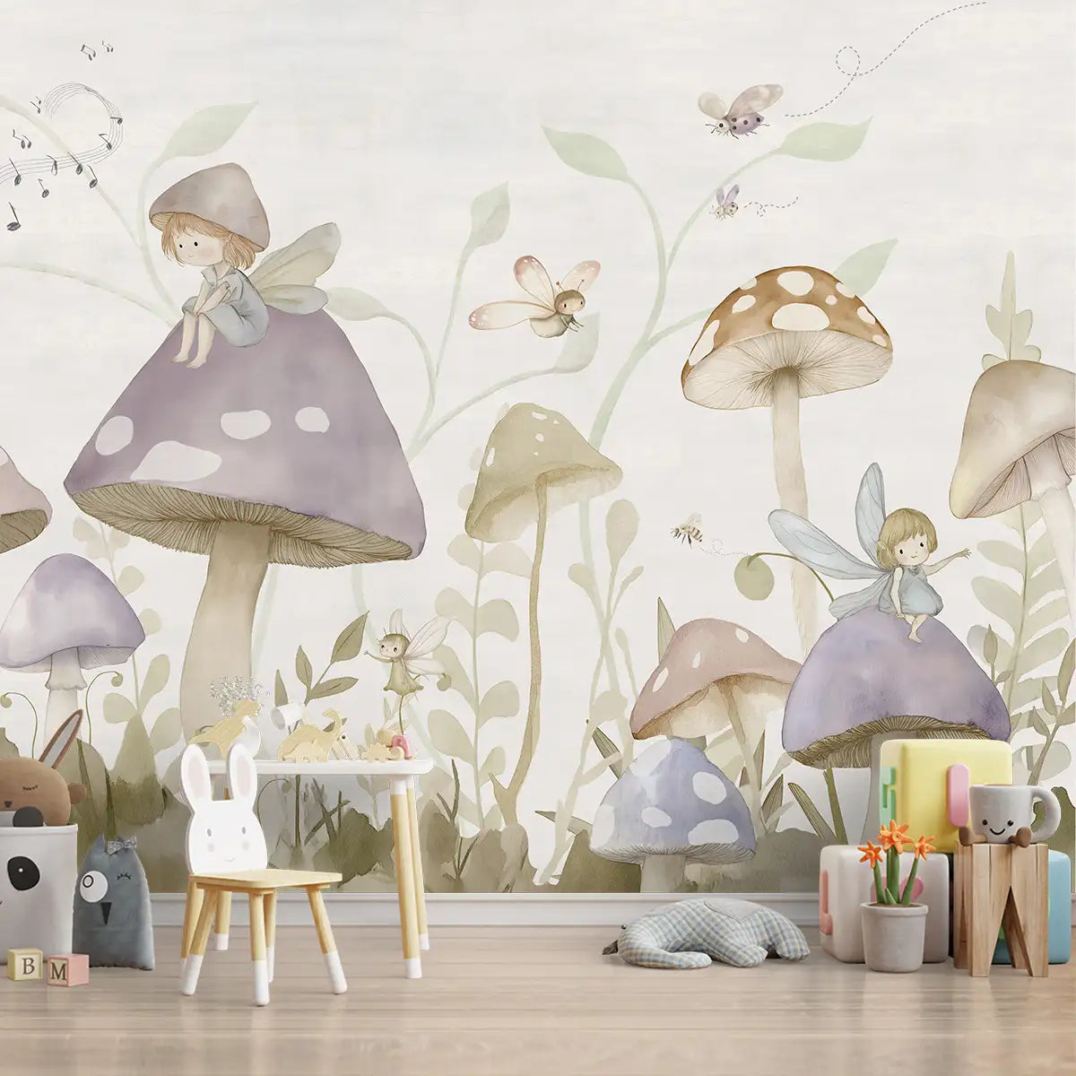 Forest fairies Kids Room Wallpaper