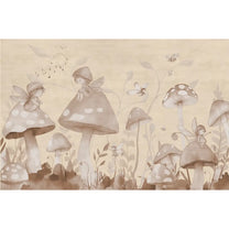 Forest Fairies Warm Monochrome Kids Room Wallpaper Buy Now 