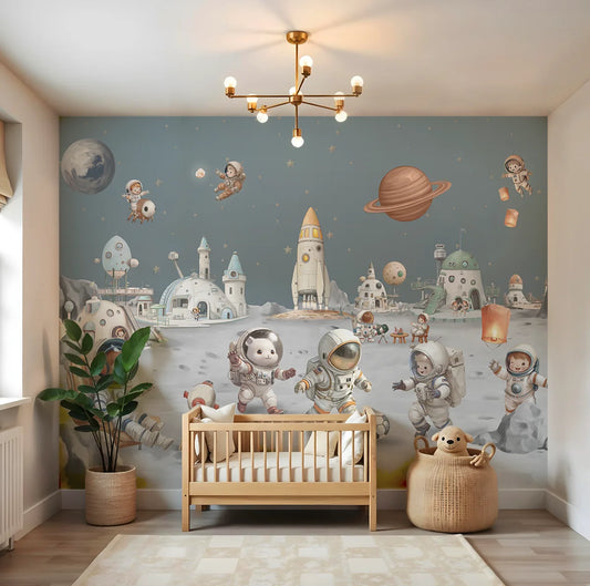 Galaxy of Dreams Kids Room Wallpaper Bedroom