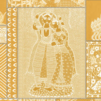 Shop Geet Madhubani Wallpaper Deep Yellow Color By Lifencolors 