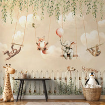 Giggle Garden Dusky Amber Kids Room Wallpaper