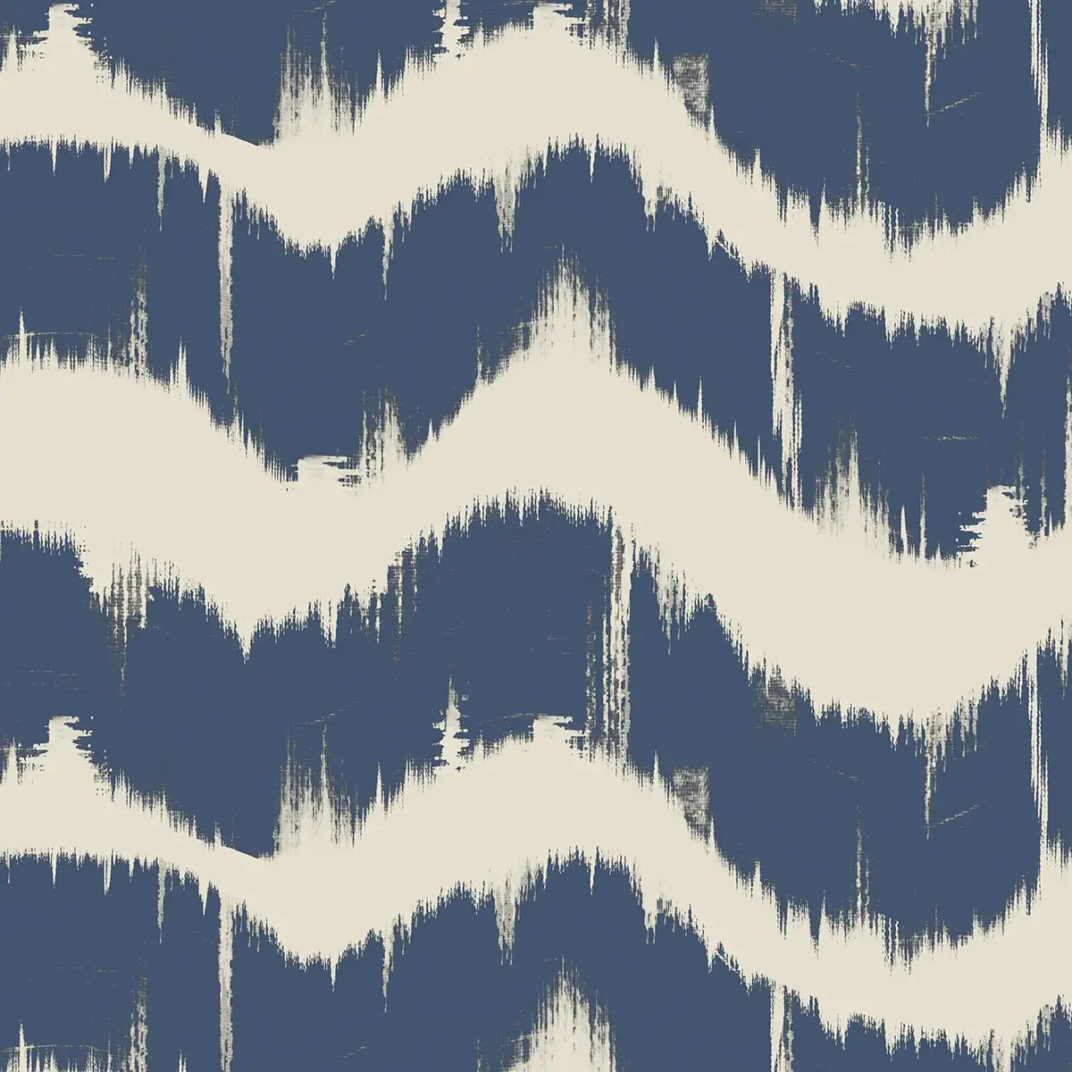 Indigo Waves Modern Abstract Wallpaper for Walls Blue, waves, Shop now