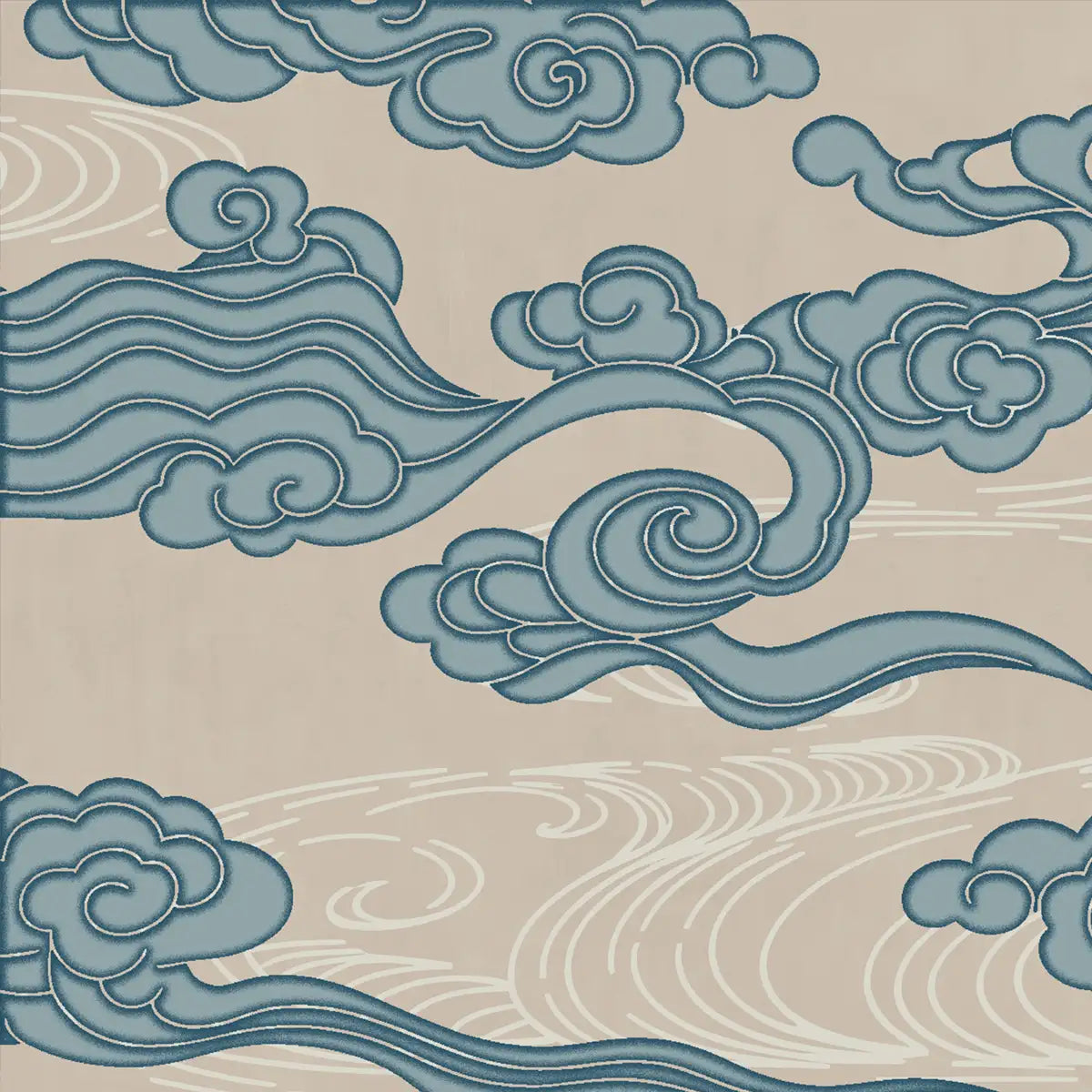 Shop Japanese Cloud Abstract Customised Wallpaper for Rooms By Lifencolors