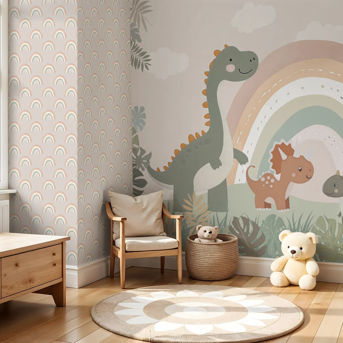 Joyland Kids Room Wallpaper In Pastel Pink Color Kids room