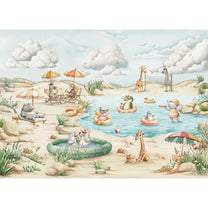 Shop Jungle beach bash Kids Room Wallpaper By Lifencolors