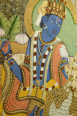 Ram Darbar Indische Malerei Wandkunst Rahmenloser Digitaldruck Poster