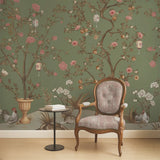 Lantern Grove Chinoiserie Wallpaper living Area 