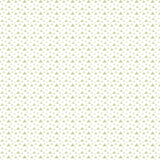 Watercolor Triangles Seamless Repeat Pattern, Wallpaper for Kids, Green
