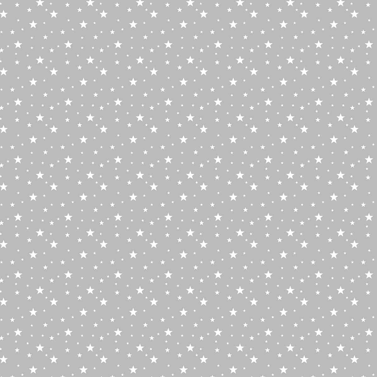Dreams Under the Stars: Seamless Repeat Pattern for Kids Room, Grey