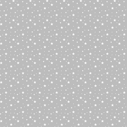 Dreams Under the Stars: Seamless Repeat Pattern for Kids Room, Grey