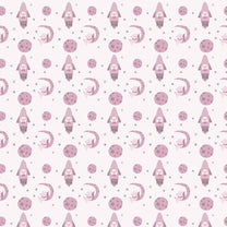 Adventures Beyond the Stars, Kids Wallpaper for Walls, Pink