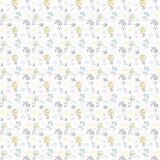 Tiny Trunks and Floppy Ears, Cute Wallpaper for Rooms, Multicolor