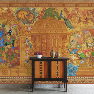 Mandala Katha, Kerala Wall Mural wallpaper Living room 