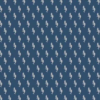 Meen Indian Wallpaper Roll in Blue Color Buy Now