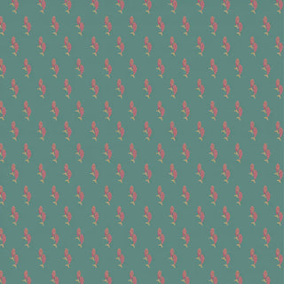 Meen Indian Wallpaper Roll in Teal Color Buy Now