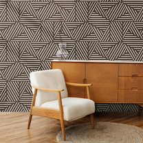 Mirage Abstract and Geometric Theme Modern Room Wallpaper by Life n Colors