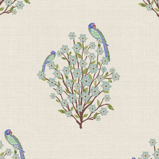 Mithoo Floral Buti Indian Wallpaper Roll in Beige Color Buy Now