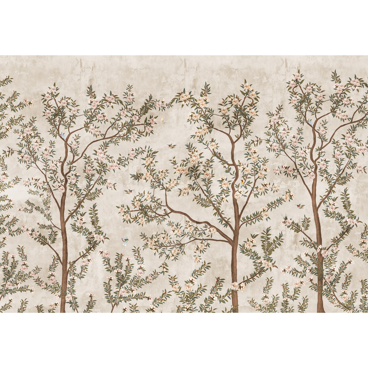 Chinoiserie Pattern Wallpaper for Walls, Customised