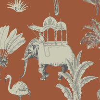 Itihaas, Indian Theme Room Wallpaper, Red