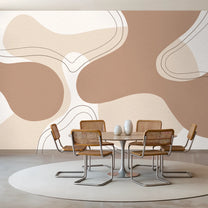 Muted Mirage Abstract Customised Wallpaper for Rooms Office Area 