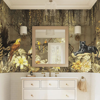 Nature‚Äôs Kaleidoscope Nature Theme Customised Wallpaper Olive Green 