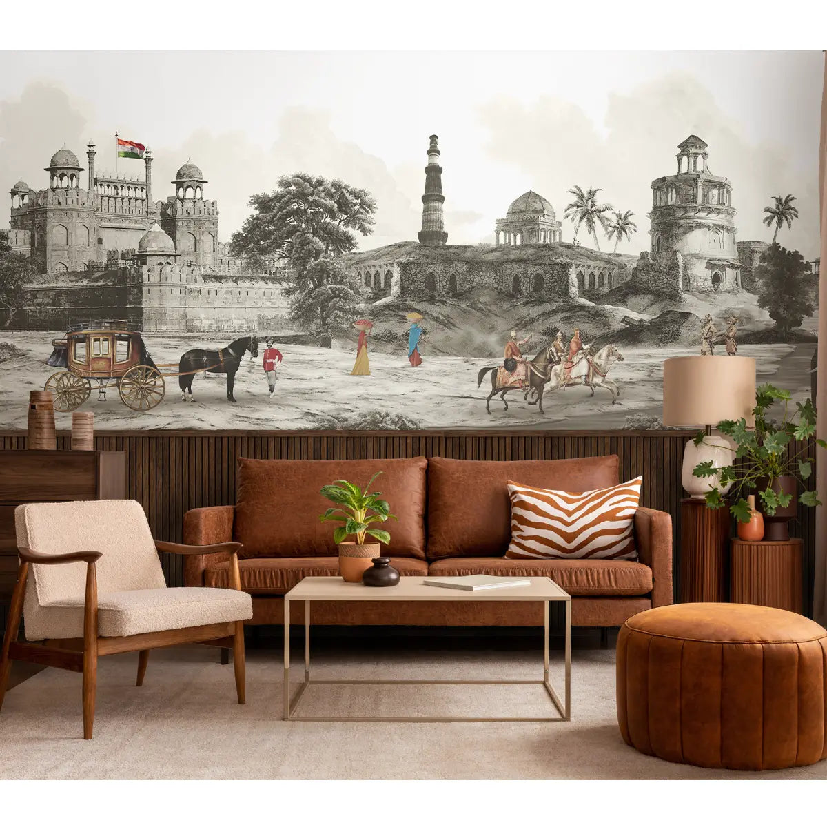 Dilli Chowk, Wallpaper in Suneherii Collection