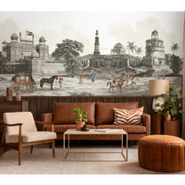 Dilli Chowk, Wallpaper in Suneherii Collection