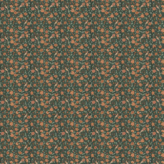 Shop Birds & Floral Pattern Wallpaper Dark Green By Lifencolors 