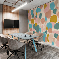 Pebble Mosaic Abstract Customised Wallpaper for Rooms Office area