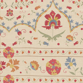 Phulkari Indian Wallpaper Roll in Beige Color Buy Now