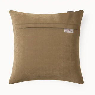 Back View of Saddle Tag Cushion Cover