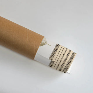 Rolled Safar Vintage Indian Embroidered Wall Art Poster featuring ornate embroidered borders and palace motifs, ideal for framing or gifting as artisanal Indian decor.