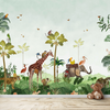Fond d'écran mignon de safari animalier pour les enfants