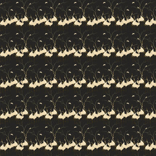 Shop Sedge Oriental Wallpaper Roll in Black Color By Lifencolors