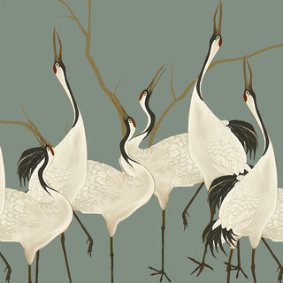 Shop Sedge Oriental Wallpaper Roll in Light Blue Color By Lifencolors