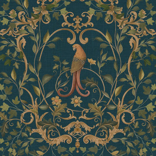 Shakh European Baroque Design Wallpaper Roll in Green Buy now
