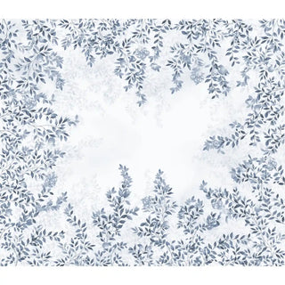 The full pattern view of the Silent Orchard ceiling wallpaper displaying intricate foliage spreading gracefully across the surface, ideal for adding airy sophistication to interiors.