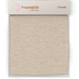 Soft Cream Chenille Sofa, Chairs, and Curtain Upholstery Fabric Buy Now 
