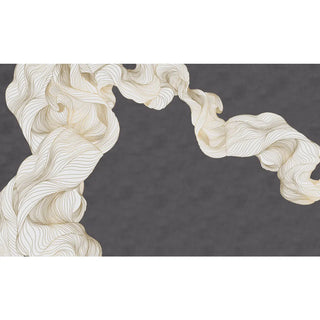 Spiral Lines Abstract Wallpaper Customised Stone Gray Buy now 