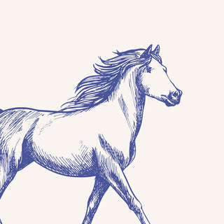 Shop Stallion European Wallpaper Roll in Blue Color By Lifencolors