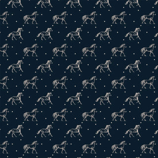 Shop Stallion European Wallpaper Roll in Blue Color By Lifencolors
