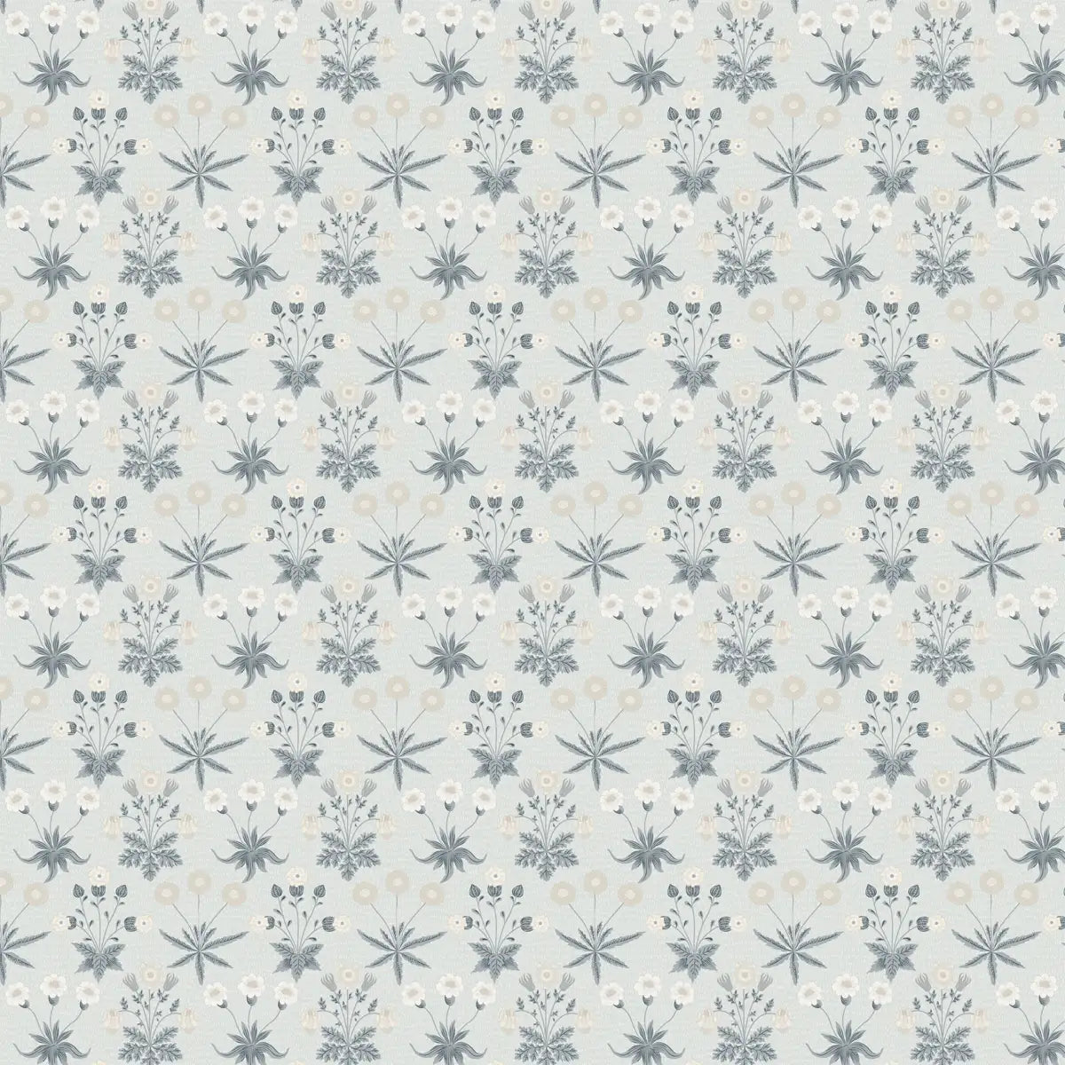 Subtle Grey Base Floral Design Wallpaper for Walls