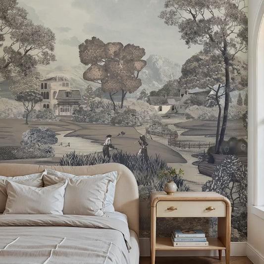 Sukoon, A Calm Life in Nature, Forest Theme Wallpaper for Walls Bed Room