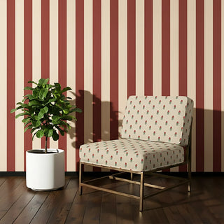 Surkh Lines Abstract Strips pattern Design Wallpaper Roll Living Room